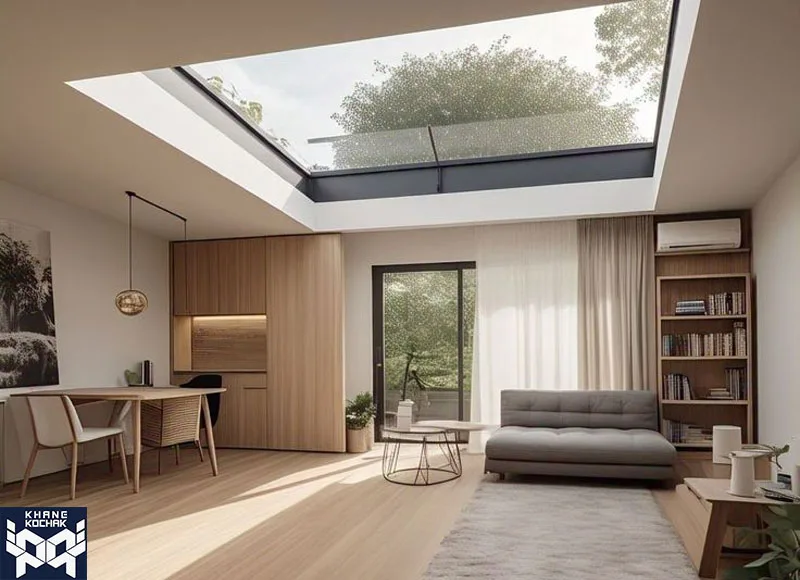 ارتفاع و ابعاد مناسب نورگیر در آپارتمان کوچک